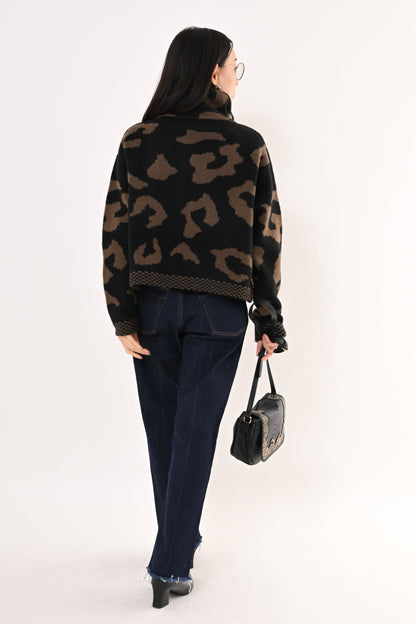 ［ＮＥＷ］ジャガードニットブルゾン