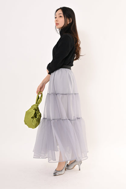 ［ＮＥＷ］オーガンジーティアードスカート