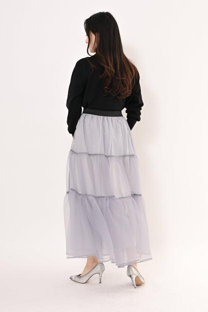 ［ＮＥＷ］オーガンジーティアードスカート