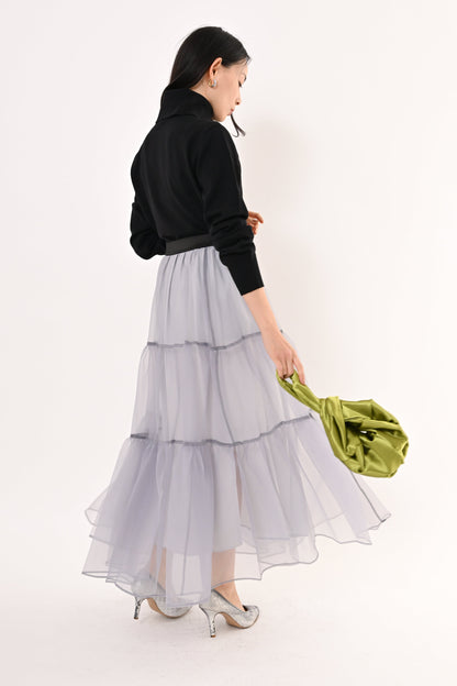［ＮＥＷ］オーガンジーティアードスカート