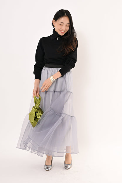 ［ＮＥＷ］オーガンジーティアードスカート