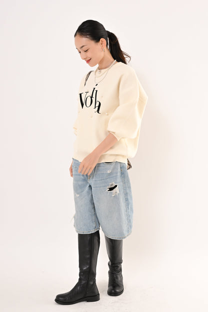 〈30%OFF〉パール+ロゴニット