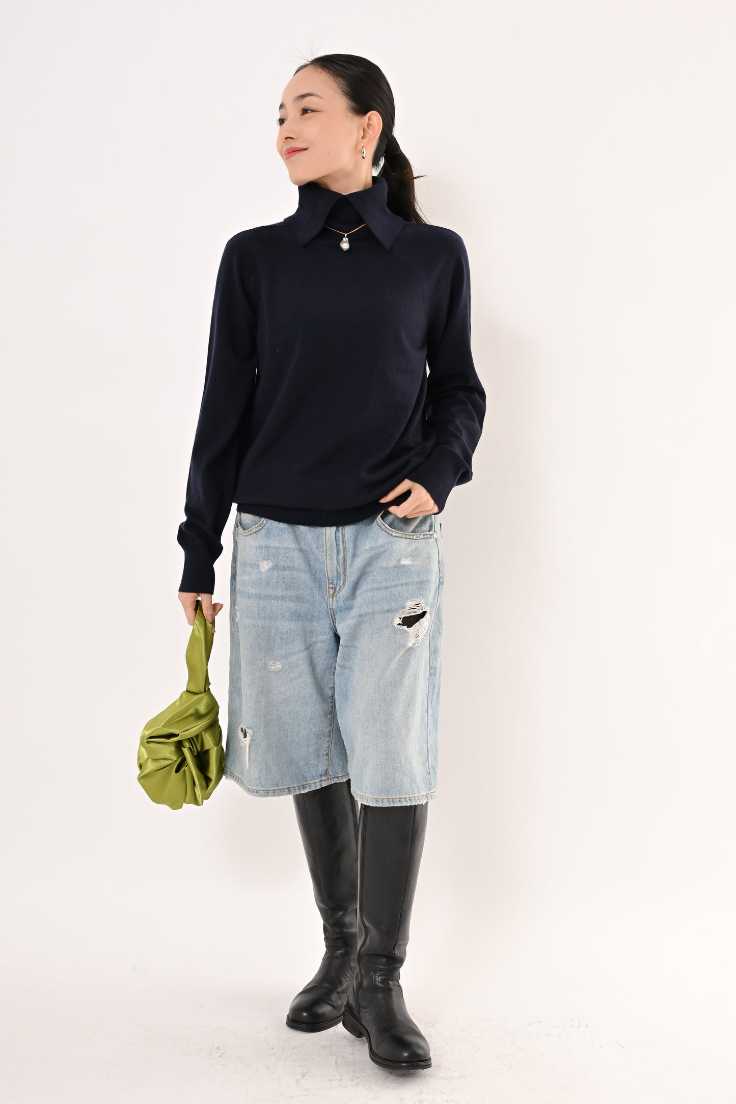 [NEW]2WAYハイネックニット