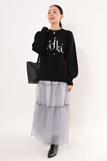 〈30%OFF〉パール+ロゴニット