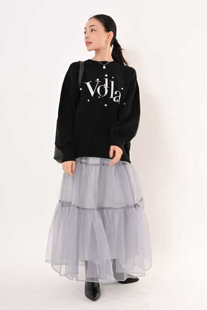 〈30%OFF〉パール+ロゴニット