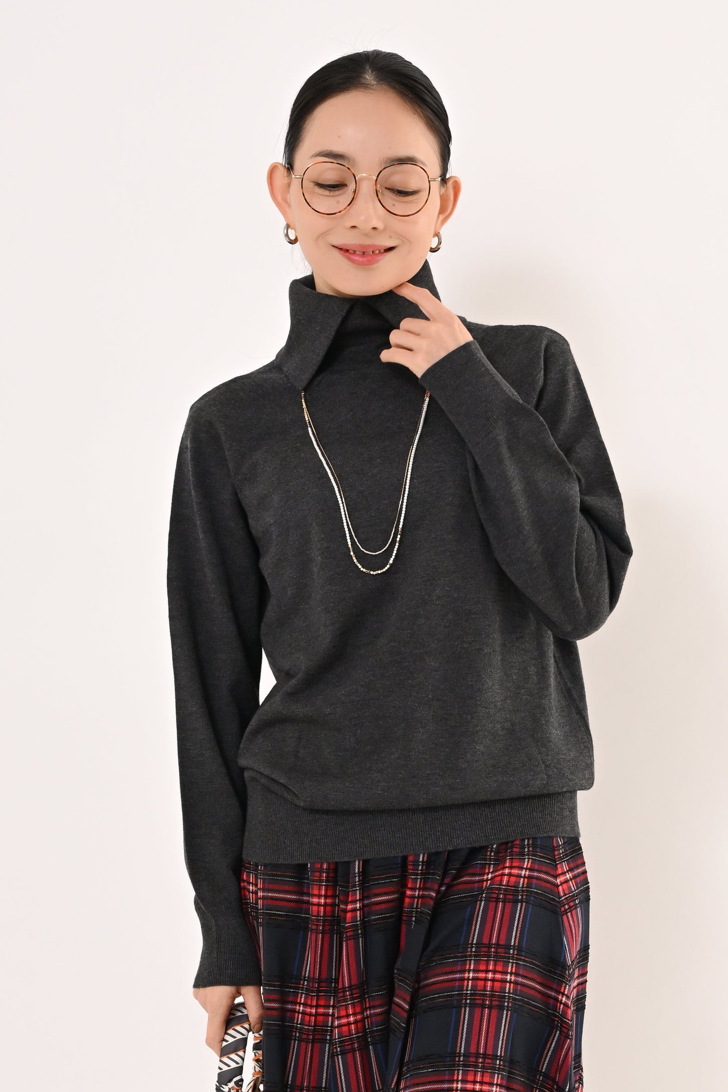 [NEW]2WAYハイネックニット