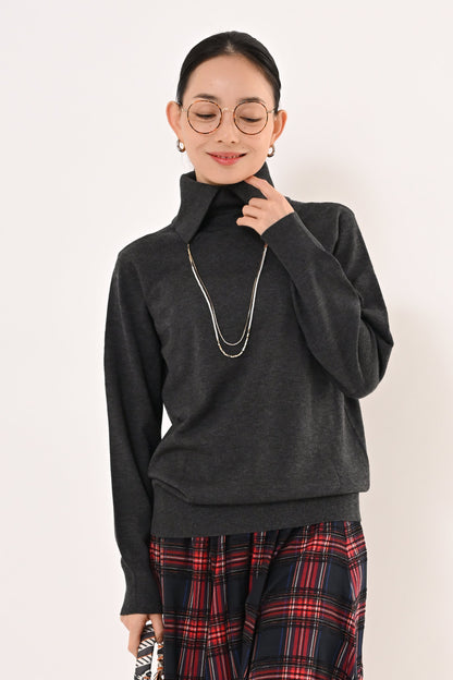 [NEW]2WAYハイネックニット