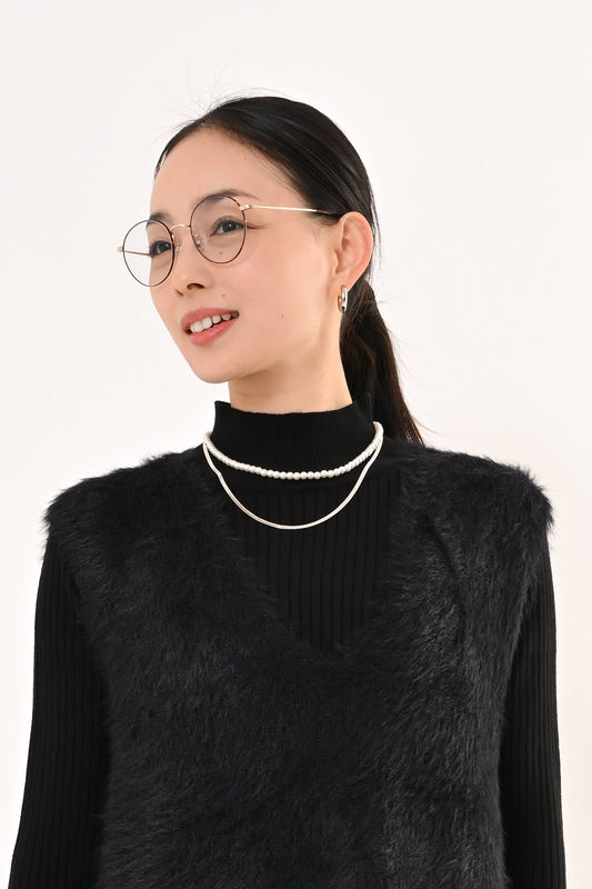 パール＊スネークチェーンネックレス