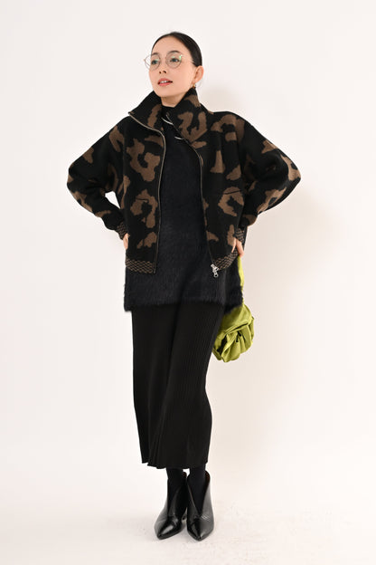 ［ＮＥＷ］ジャガードニットブルゾン