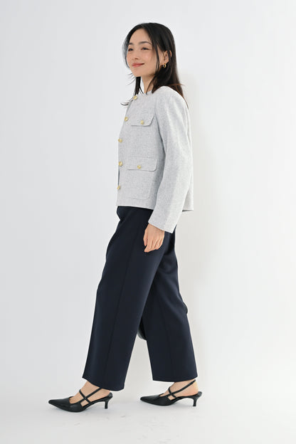 [予約] MIXツィードノーカラージャケット