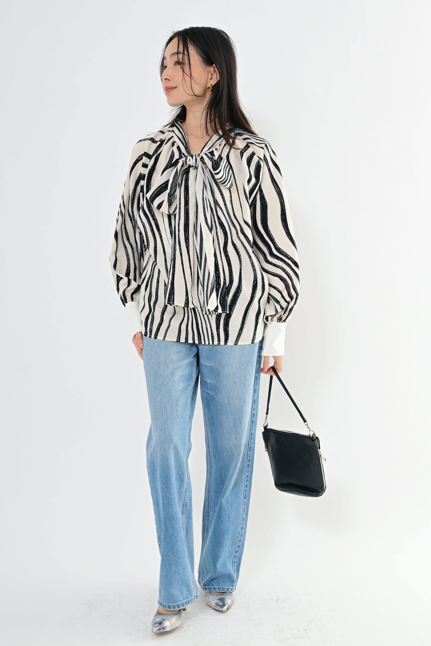 [予約] 2WAYガラボウタイブラウス