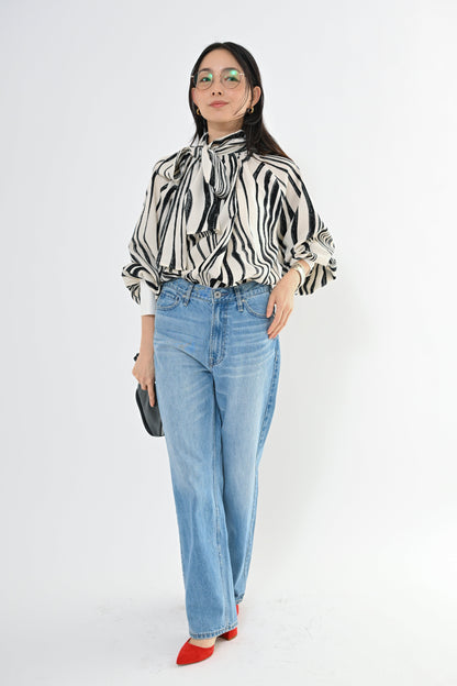 [予約] 2WAYガラボウタイブラウス