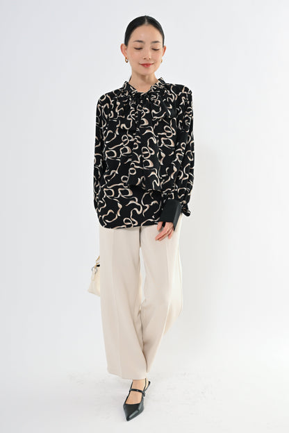 [予約] 2WAYガラボウタイブラウス