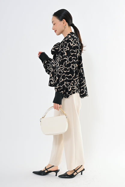 [予約] 2WAYガラボウタイブラウス