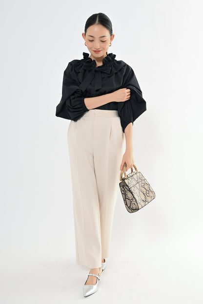 [予約] フリルカラーブラウス（無地）