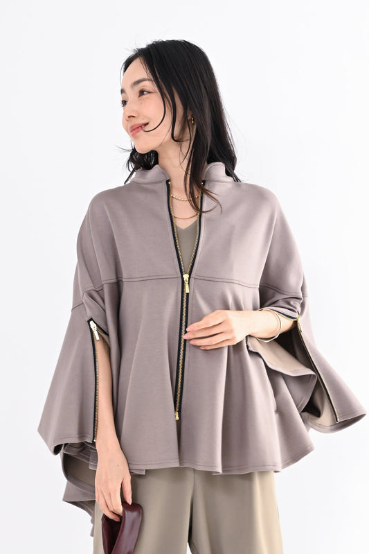 襟パールポンチョ