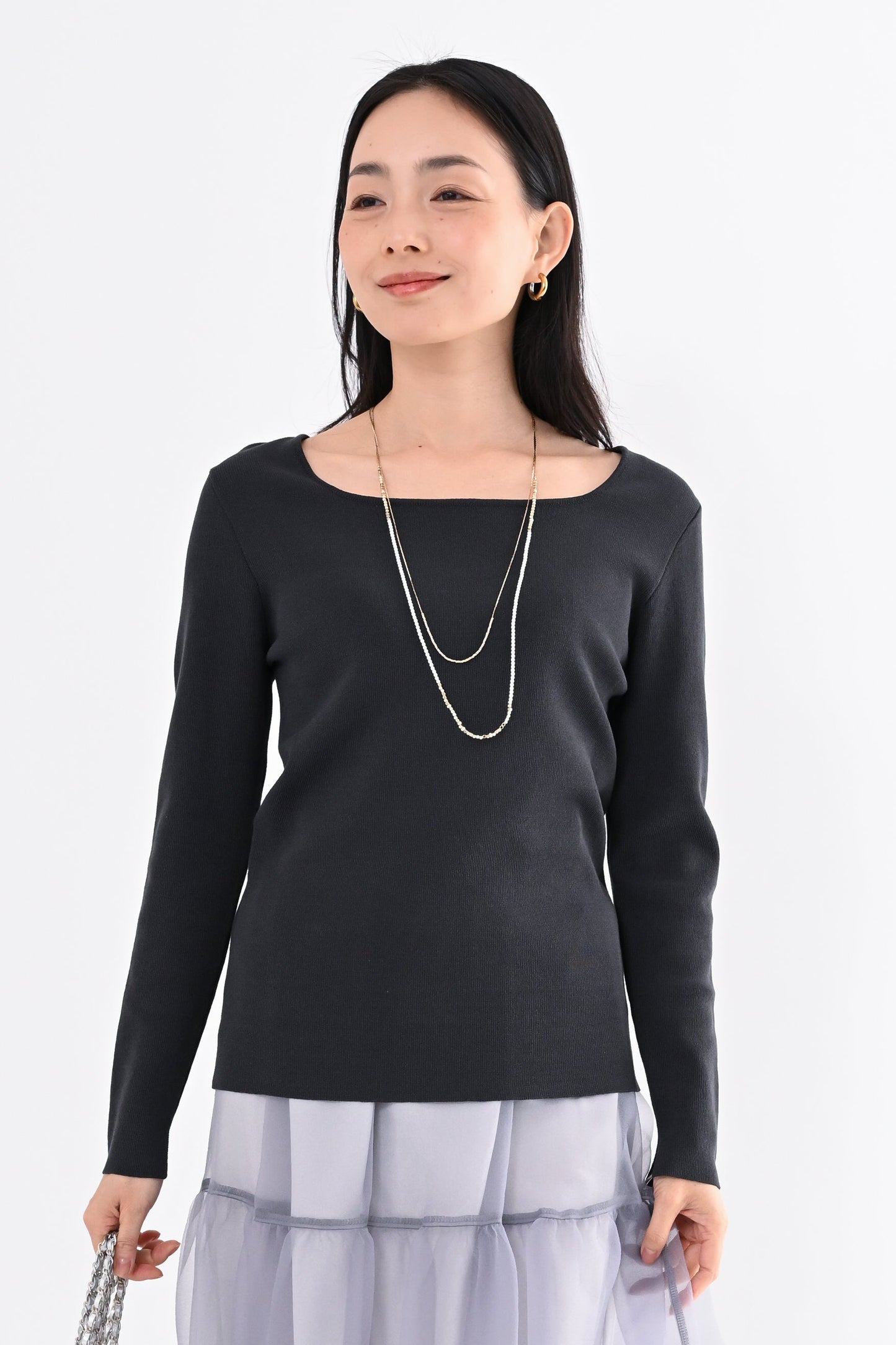 ニットスクエアプルオーバー