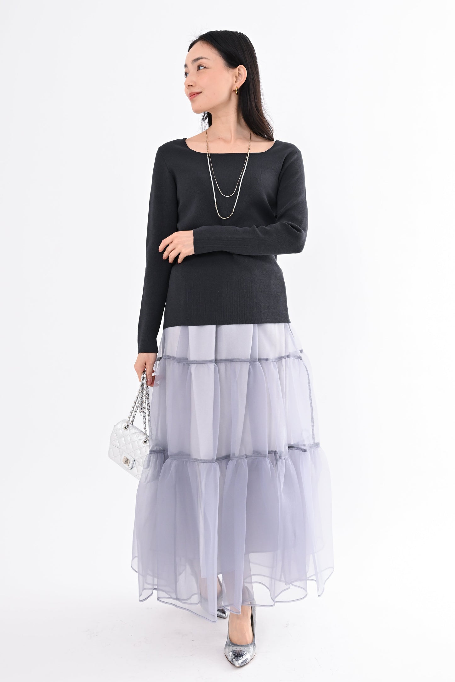 ニットスクエアプルオーバー