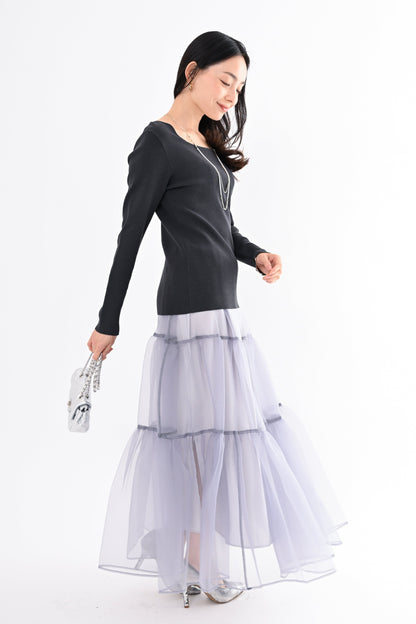 ニットスクエアプルオーバー