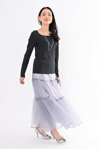 ニットスクエアプルオーバー