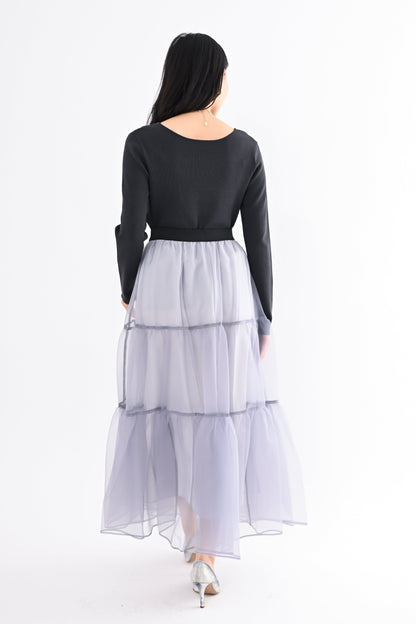 オーガンジーティアードスカート