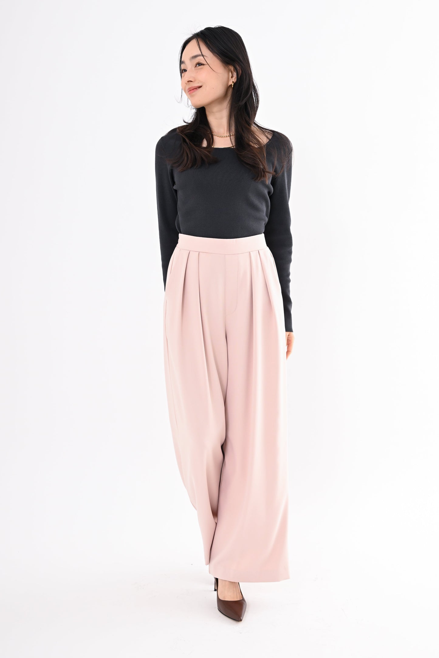 ハイウエストストレートパンツ2