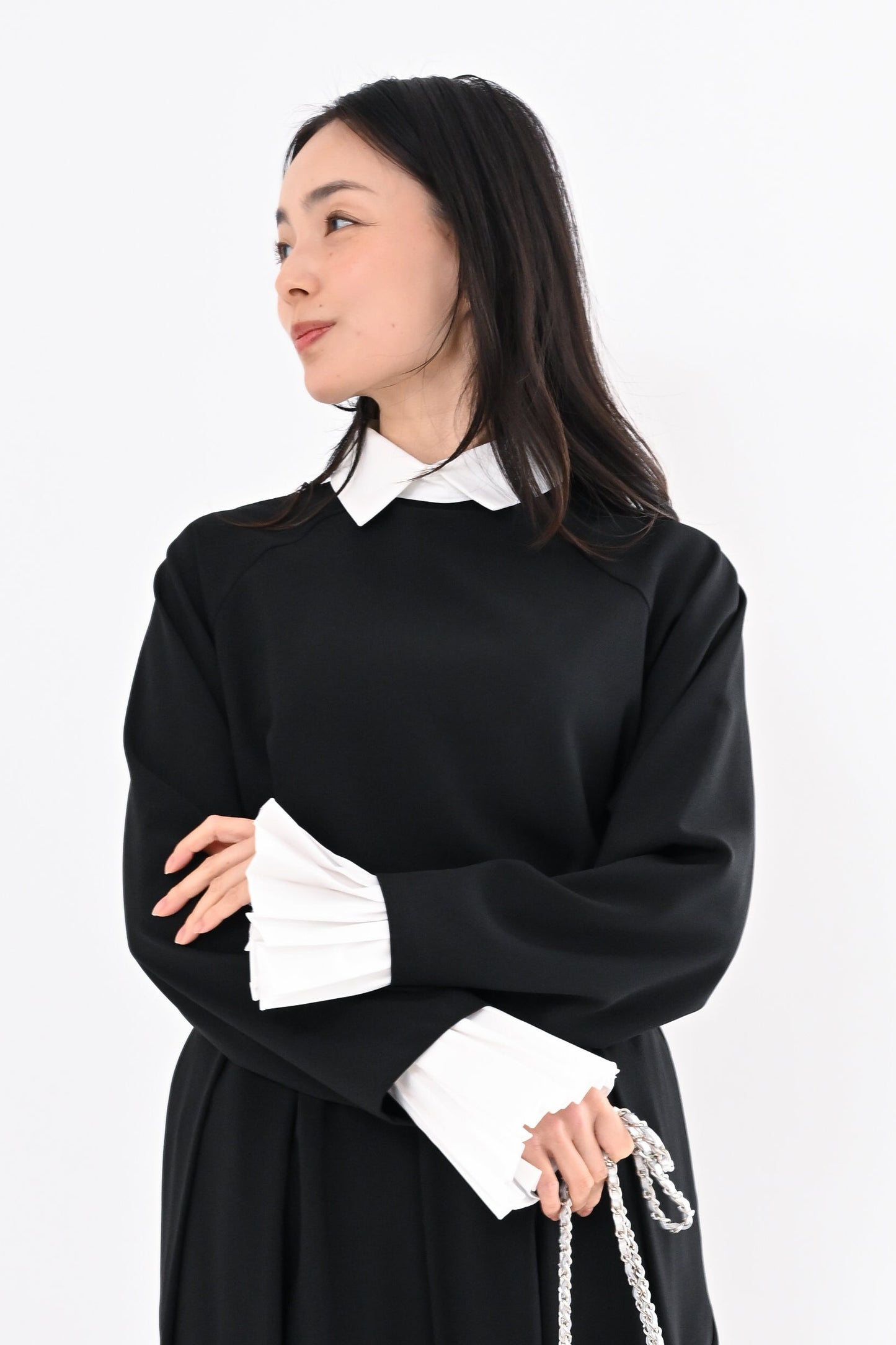 〈50%OFF〉カフス付ブラウス