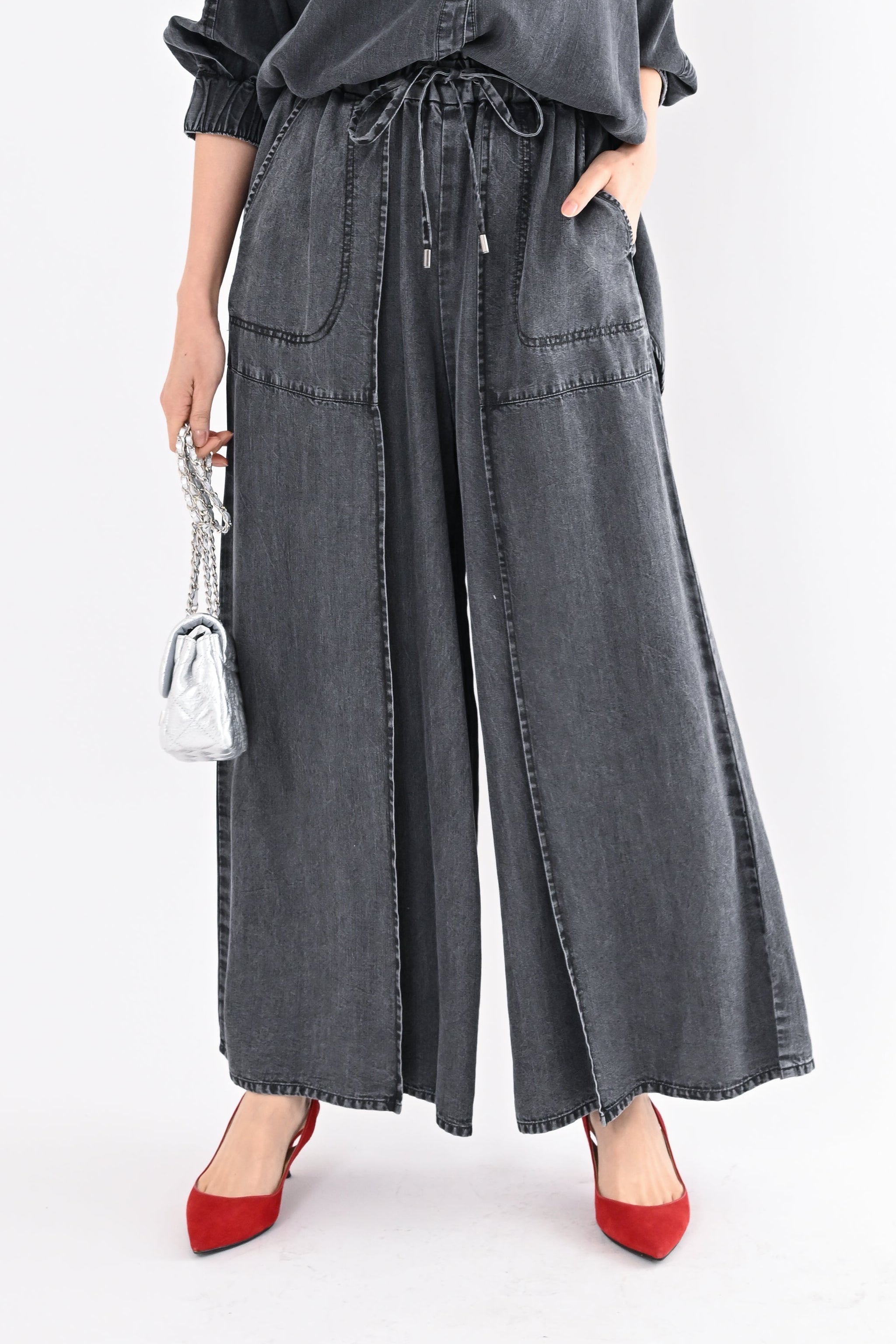 テンセルデニムワイドパンツ｜パンツ｜good mood madam ( グッドムード