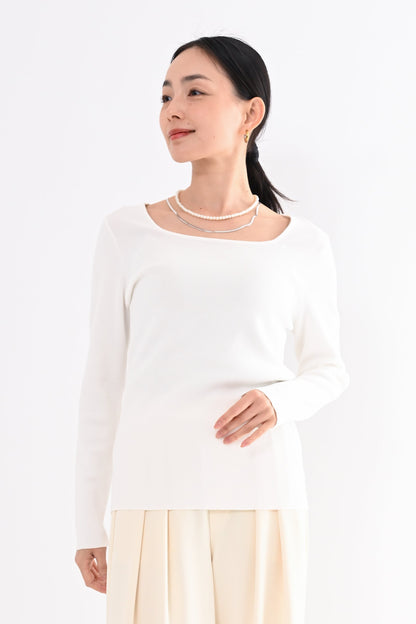 ニットスクエアプルオーバー