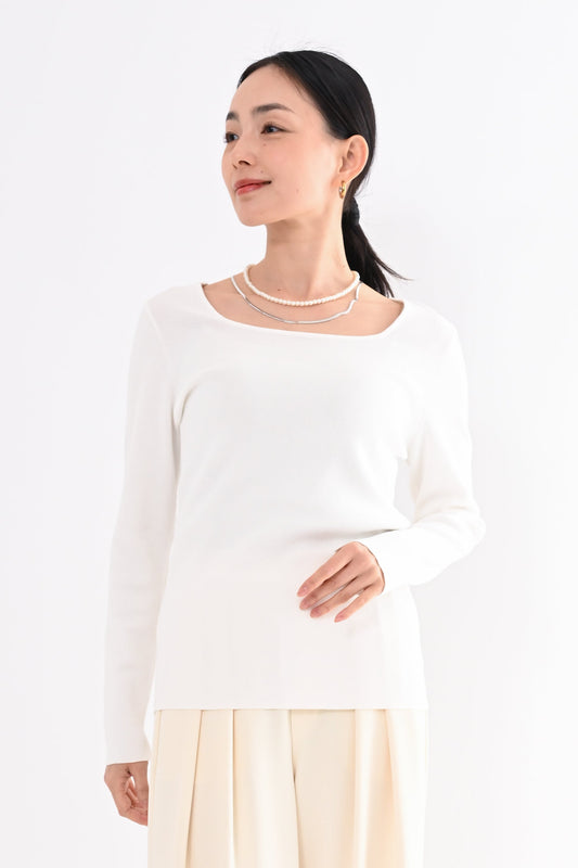 ニットスクエアプルオーバー