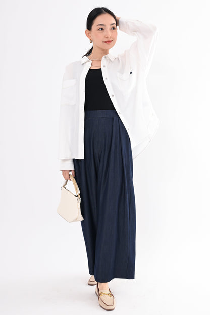 デニムハイウエストパンツ