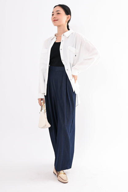 デニムハイウエストパンツ