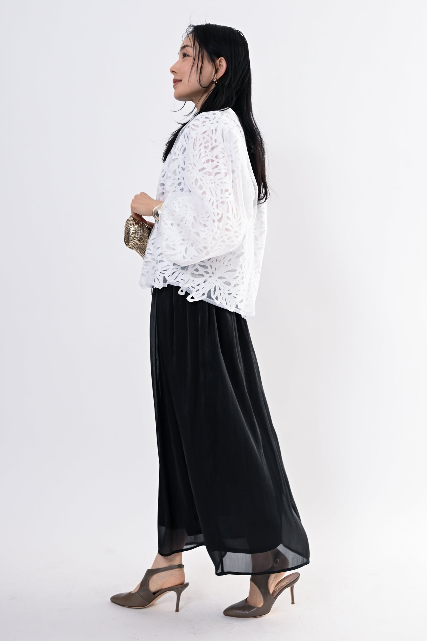 〈40%OFF〉レイヤードレースブルゾン