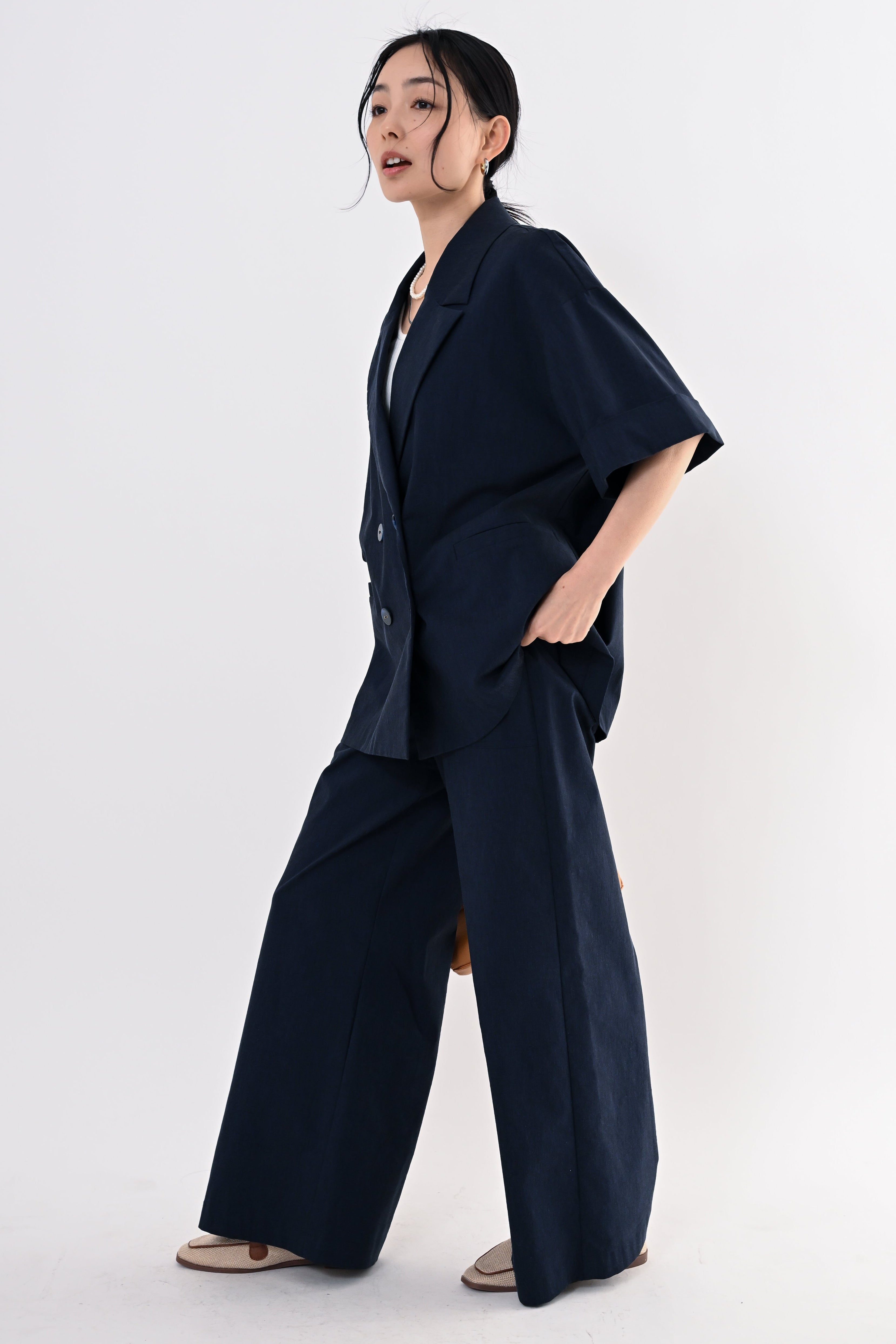 バックラッシュリネンワイドパンツ｜パンツ｜good mood madam ( グッド