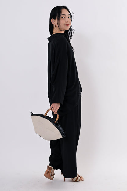 テンセルツイルスキッパーシャツ