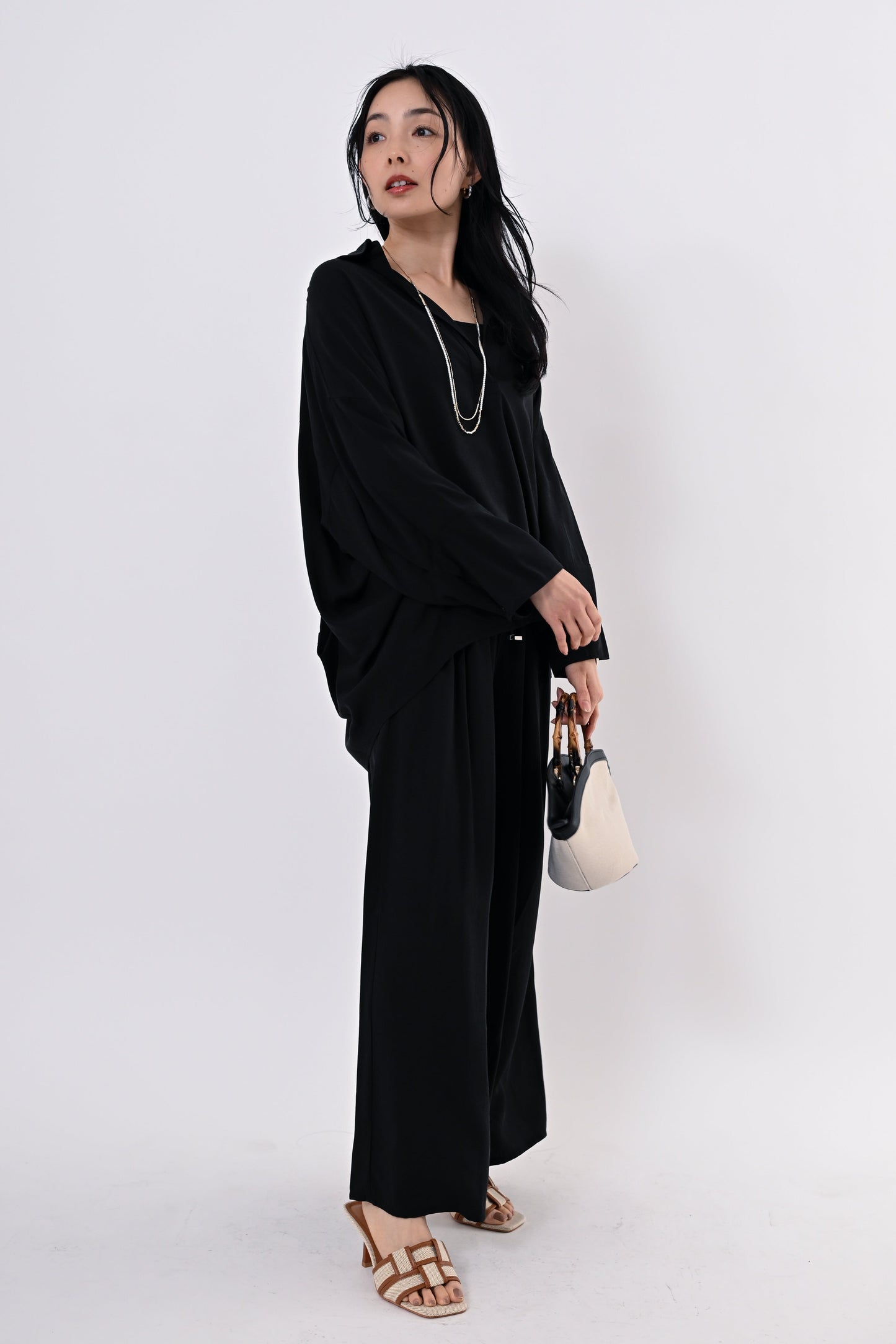 テンセルツイルスキッパーシャツ