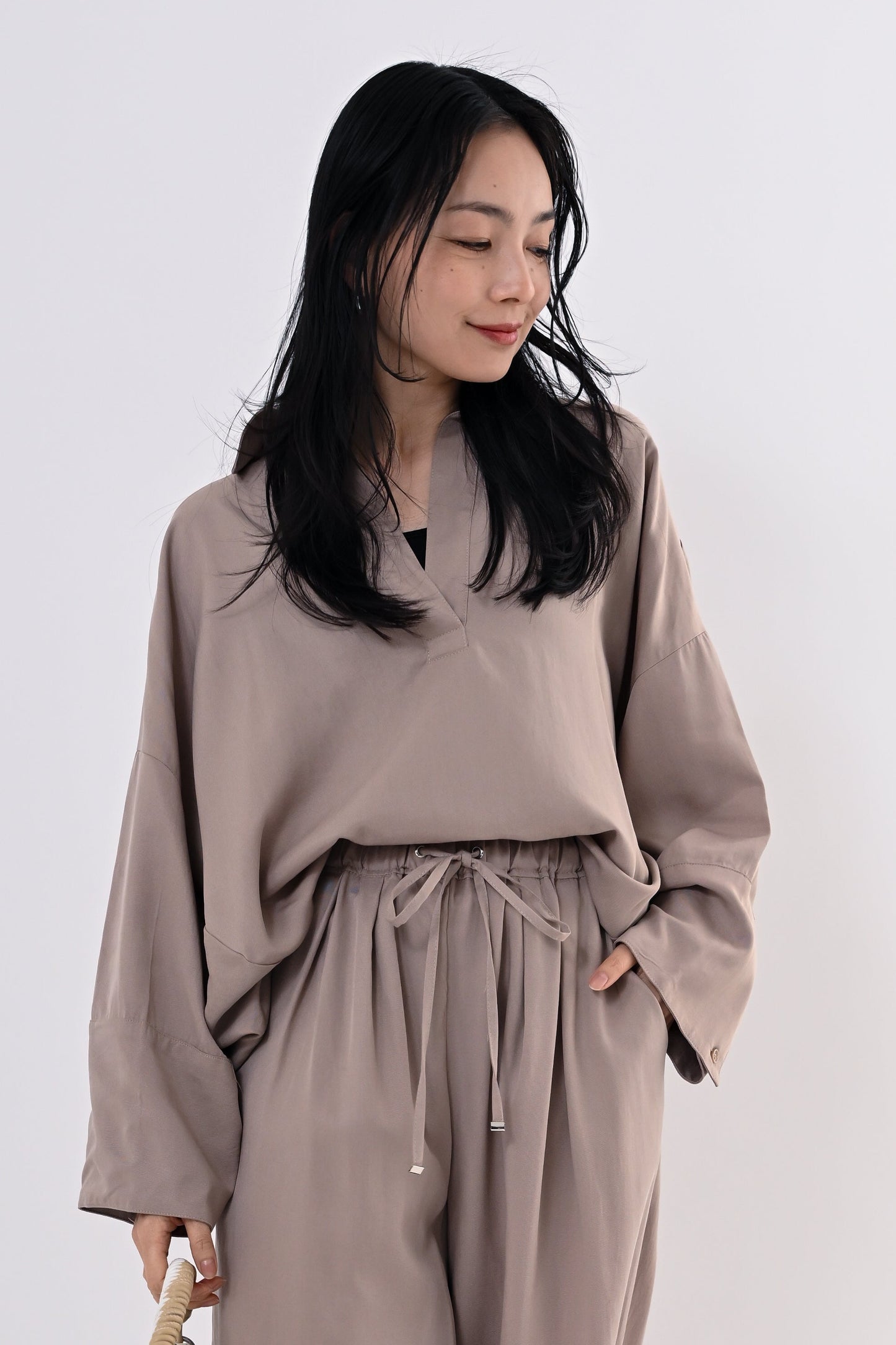 テンセルツイルスキッパーシャツ