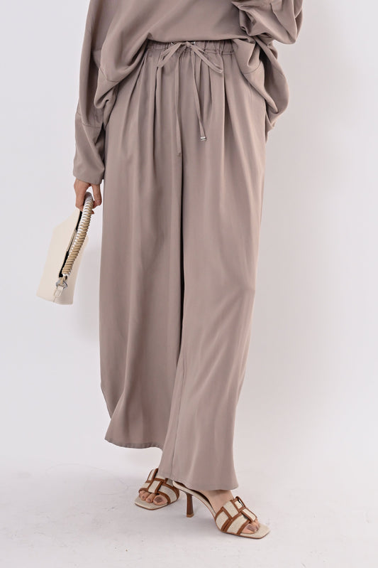 テンセルツイルワイドパンツ