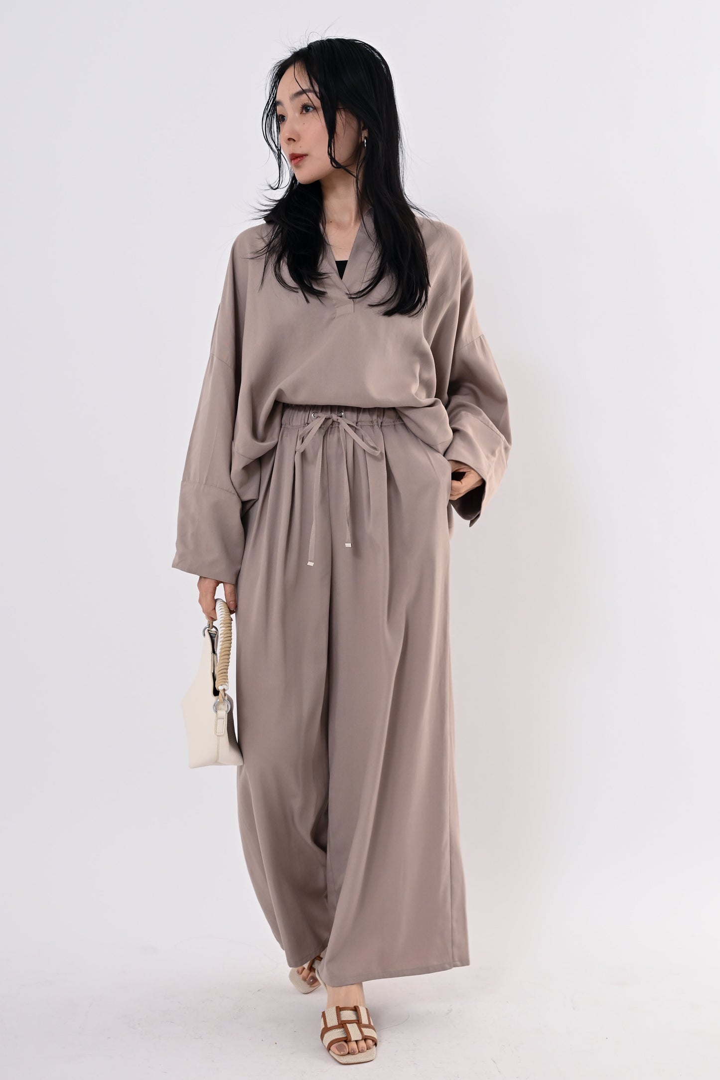 テンセルツイルスキッパーシャツ