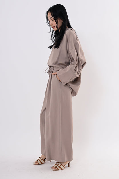 テンセルツイルワイドパンツ