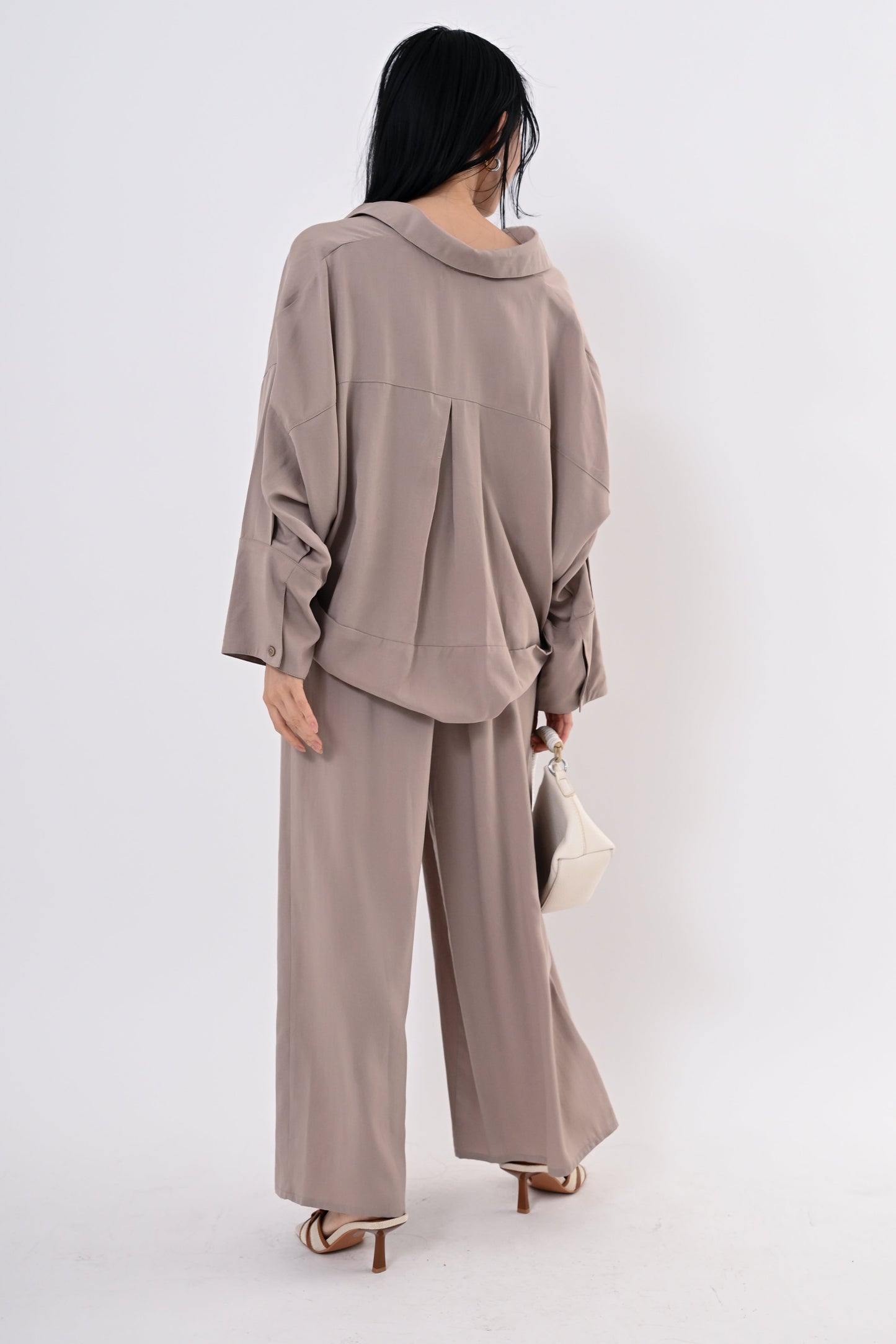 テンセルツイルワイドパンツ