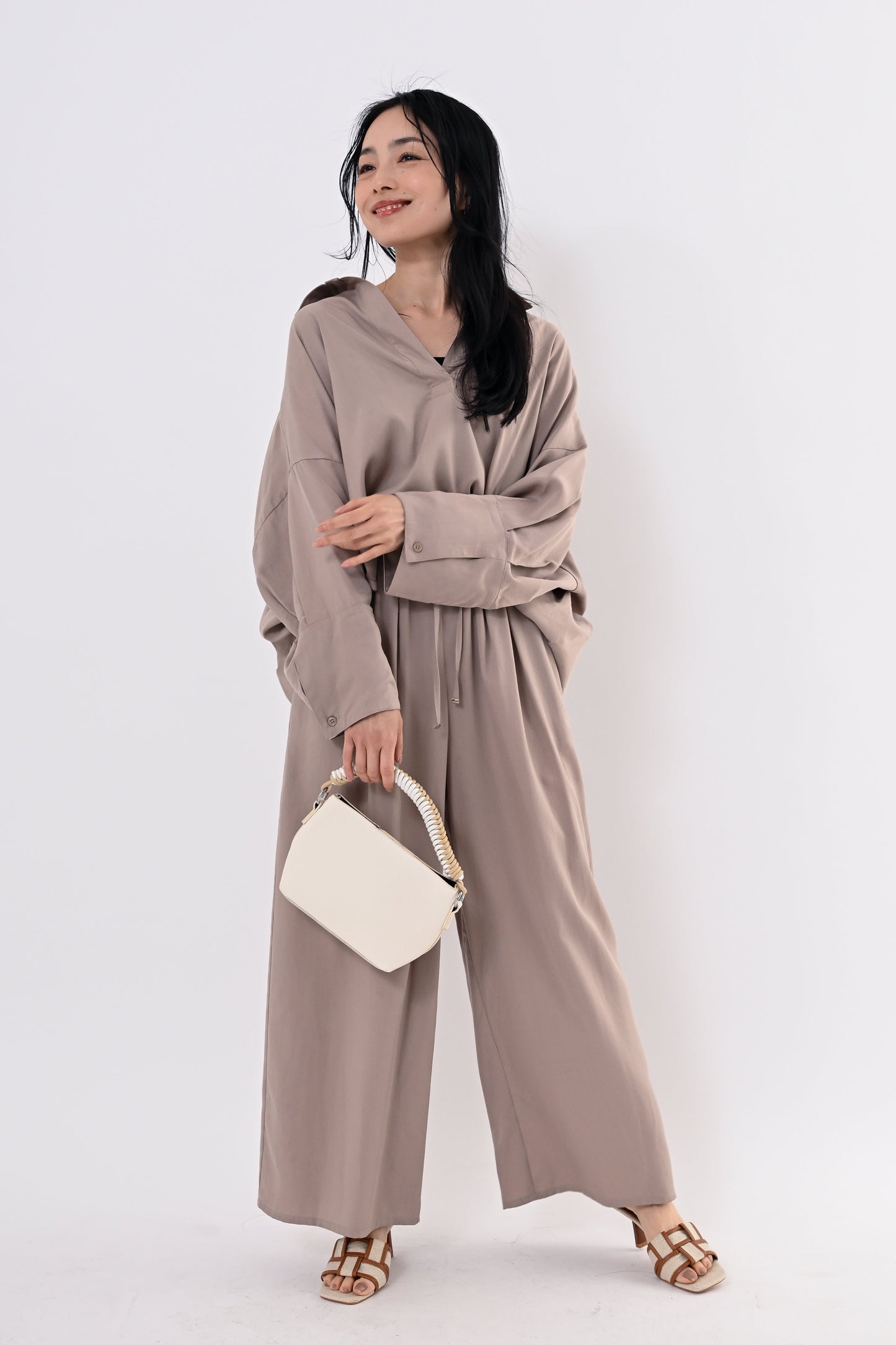 テンセルツイルスキッパーシャツ