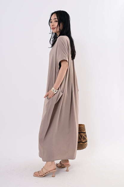 テンセルツイルシャツワンピース