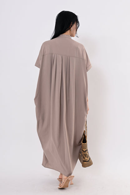 テンセルツイルシャツワンピース