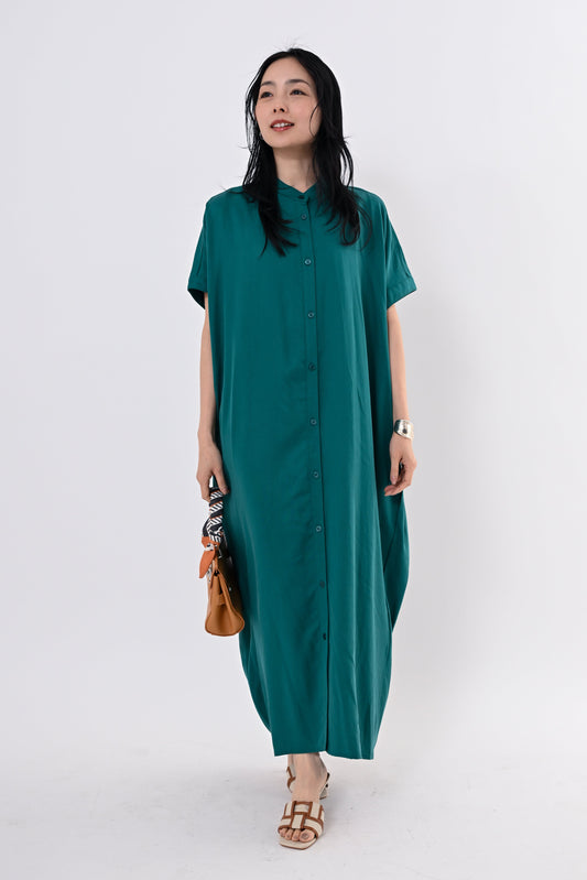テンセルツイルシャツワンピース