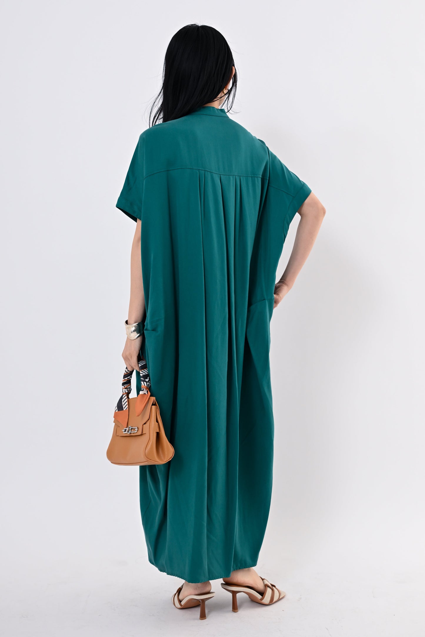 テンセルツイルシャツワンピース