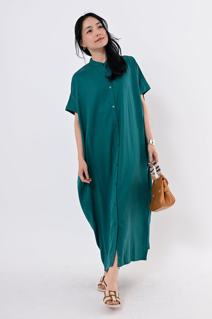テンセルツイルシャツワンピース