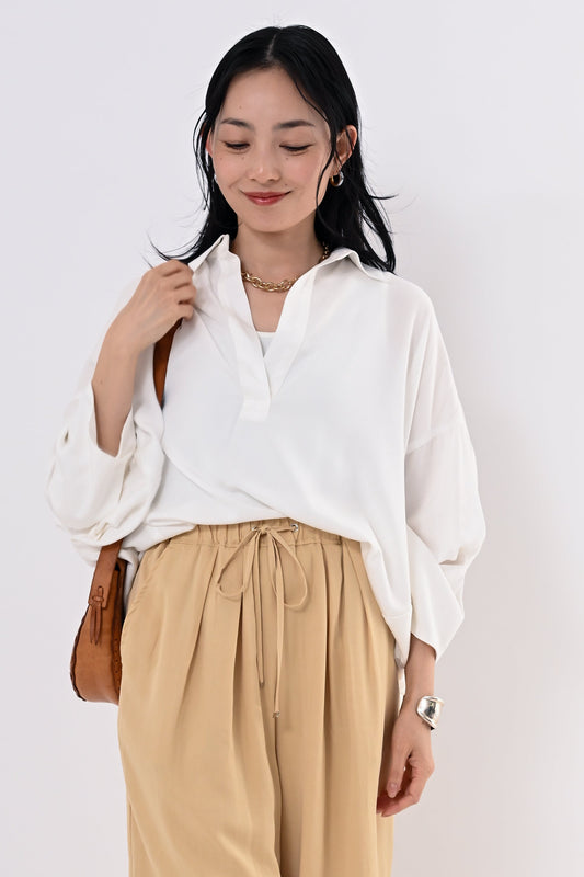 テンセルツイルスキッパーシャツ