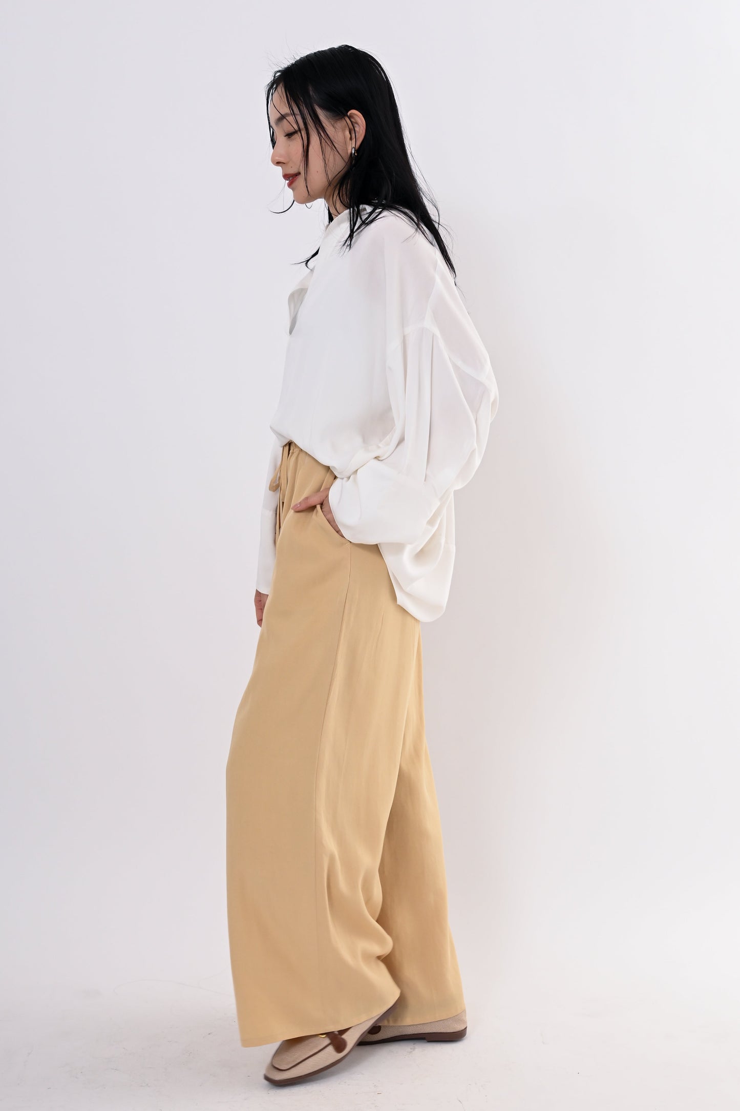 テンセルツイルスキッパーシャツ