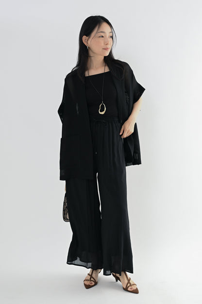 メッシュハーフスリーブジャケット